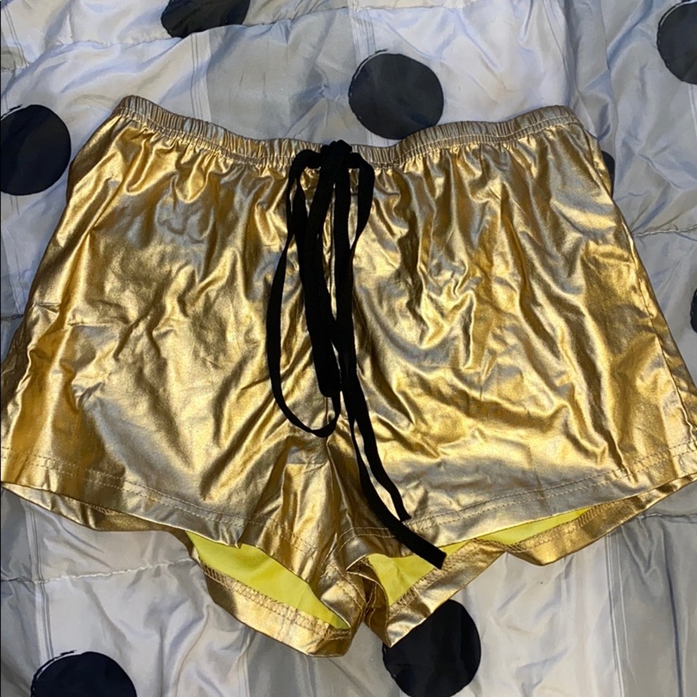 gold shorts